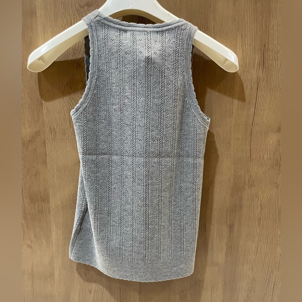 Miu Miu Light Gray Textured Camisole - Picture 6 of 7